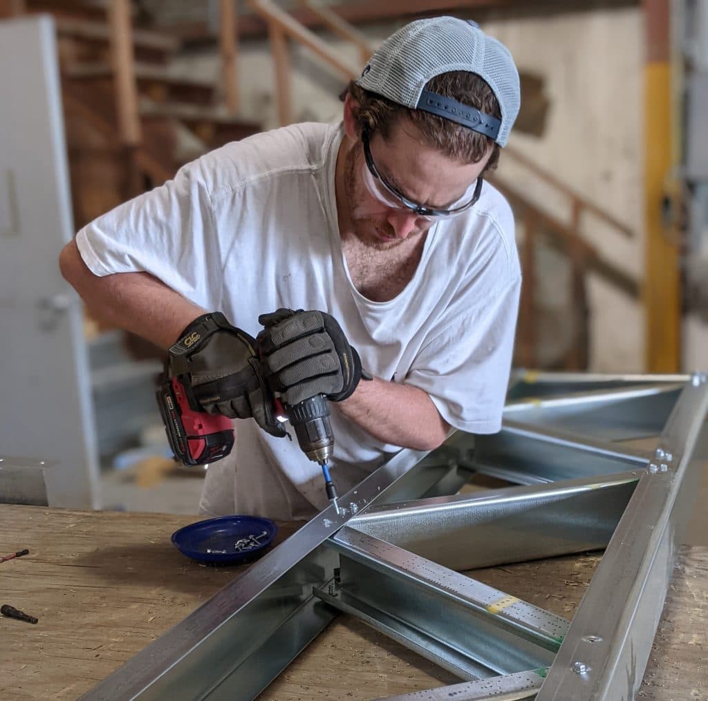 Steel installation workmanship