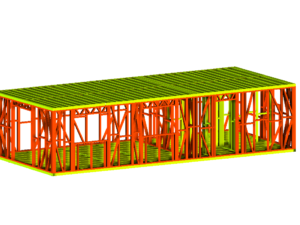 10.7 x 4.7m Garden Room Frame (No Canopy)