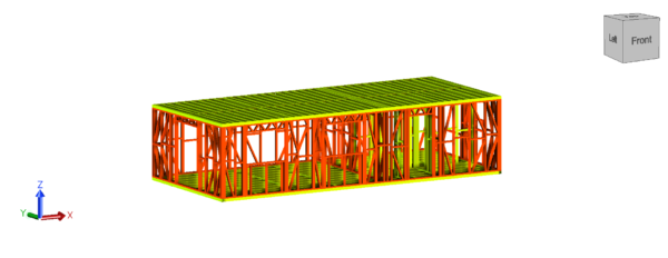 10.7 x 4.7m Garden Room Frame (No Canopy)