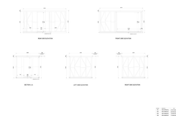 4.8 x 2.5m Garden Room Frame (With Canopy) - Image 14