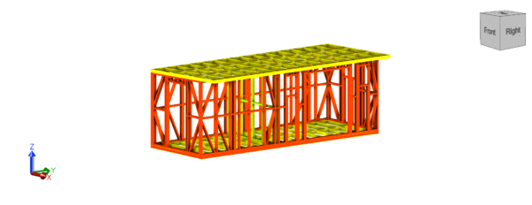 7 x 2.5m Garden Room Frame (With Canopy)