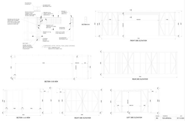 7.5 x 3.5m Garden Room Frame (With Canopy) - Image 9