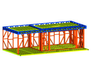 8 x 4m Garden Room Frame (With Canopy)