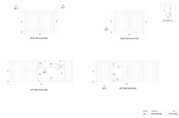 9.8 x 4.8m Garden Room Frame (No Canopy) - Image 8