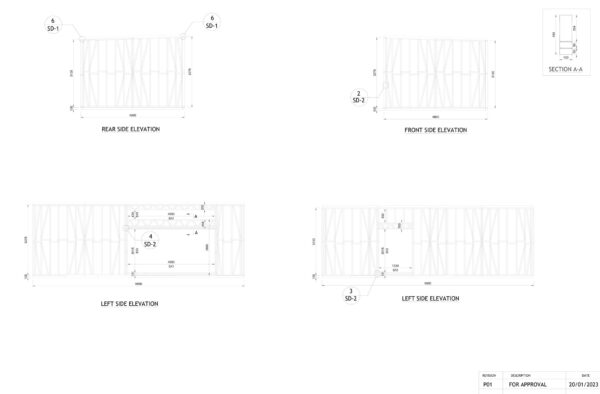 9.8 x 4.8m Garden Room Frame (No Canopy) - Image 9