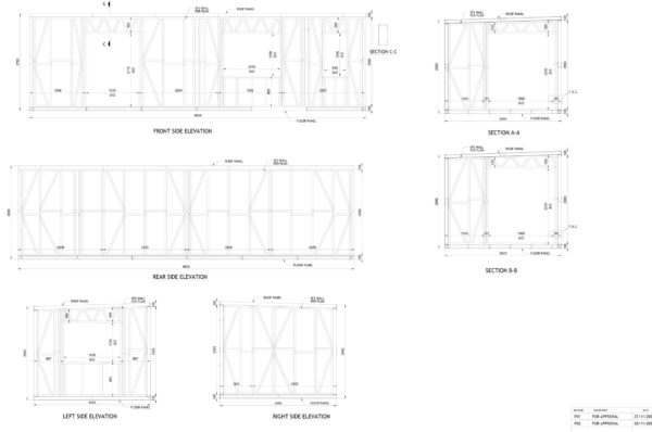 9.6 x 3.3m Garden Room Frame (No Canopy) - Image 9