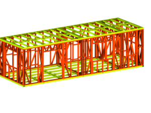 9.6 x 3.3m Garden Room Frame (No Canopy)