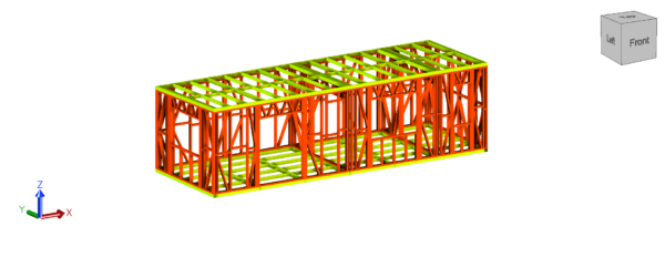 9.6 x 3.3m Garden Room Frame (No Canopy)