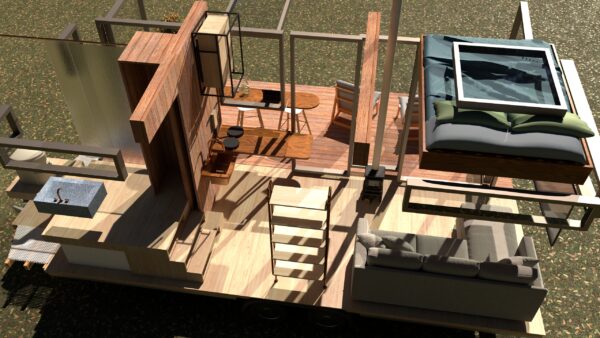 7.3 x 2.5m Tiny Home Frame - Image 12