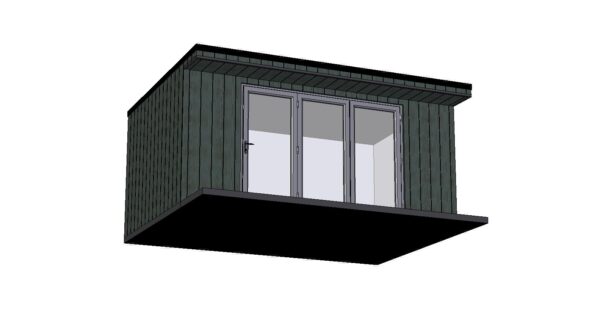 5 x 3m Garden Room Frame (With Canopy & Decking) - Image 5