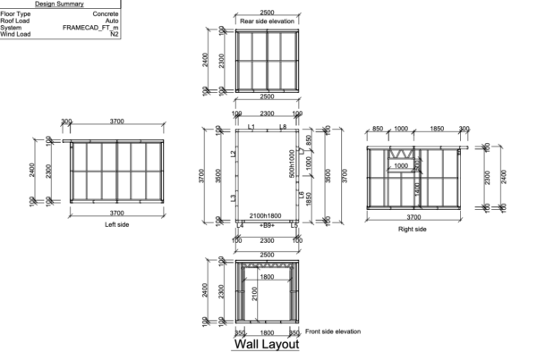 3.7 x 2.5m Garden Room Frame (With Canopy) - Image 8